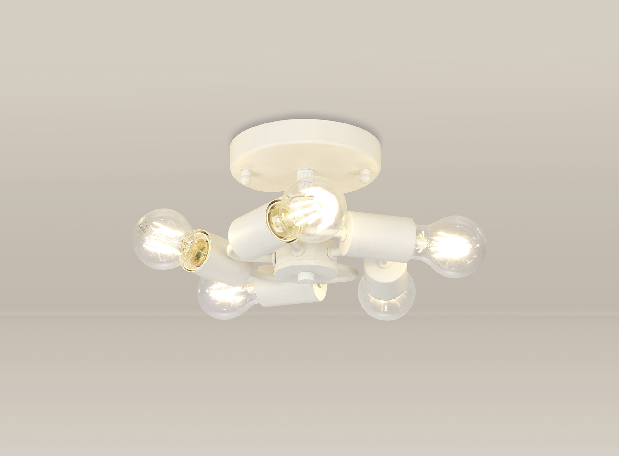 Baymont WH Ceiling Lights Deco Flush Fittings Baymont WH Ceiling Lights Deco Flush Fittings
